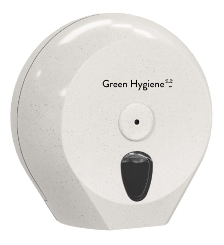 Mini Jumbo-Toilettenpapierspender, Green Hygiene Jumbo Toilettenpapier Spender aus 25% Holzfaser, 25% Kunststoff und 50% recyceltem Kunststoff