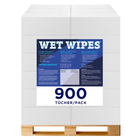 28 Karton Wet Wipes 900 Eco alkoholfreie Desinfektionstücher für Flächen und Geräte