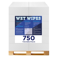 28 Karton 6 x Wet Wipes 750 alkoholfreie Desinfektionstücher für Flächen und Geräte